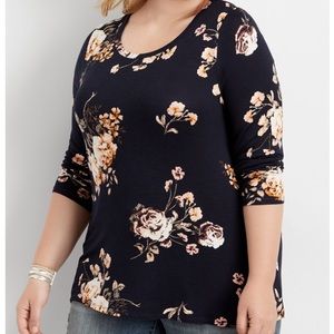 24/7 Floral T w/matching Tank